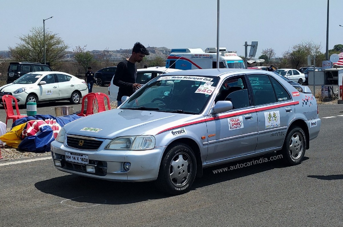 First-gen Honda City at the racetrack at NATRAX